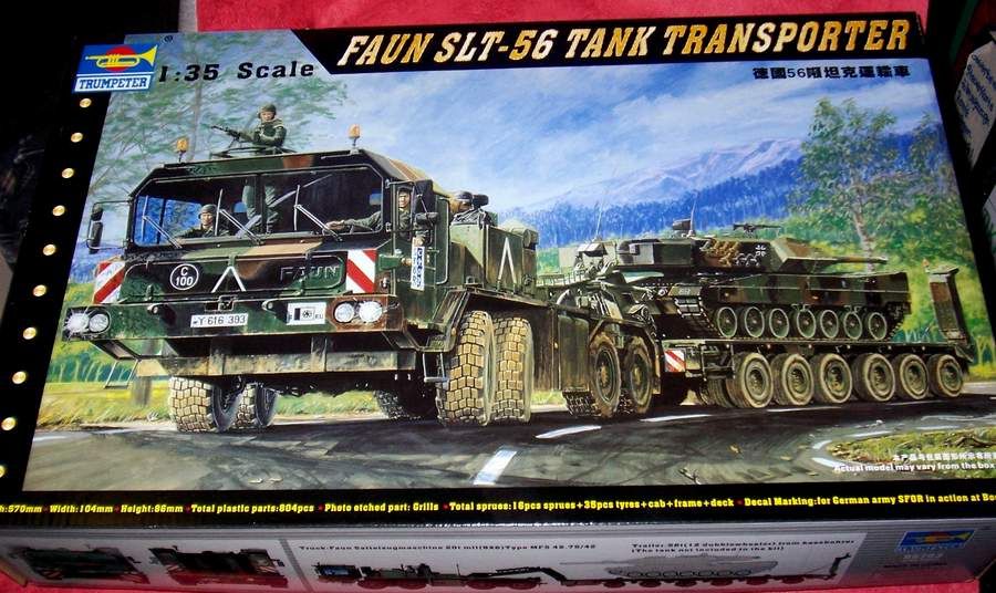 BW Bundeswehr Faun Panzertransporter in 135 Trumpeter Neu