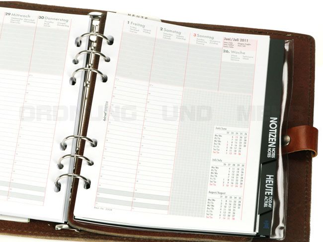 A5 Ringbuch Agenda Pullup Schwarz –