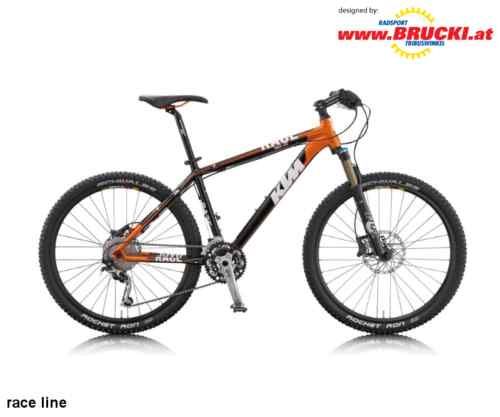 KTM , Mtb, RACE LINE , Mod. 11, orange/schw., RH 43 cm