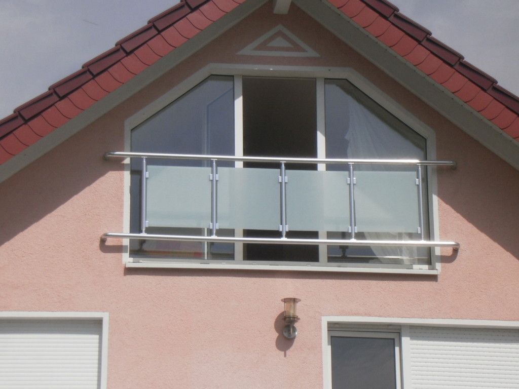 Balkongeländer Glas Aluminium Balkon Geländer VSG .Glas