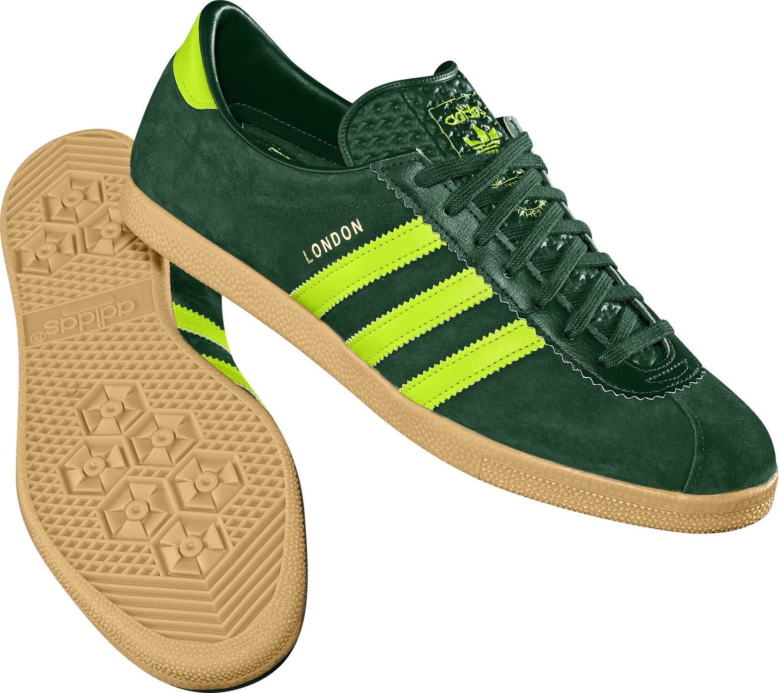 Adidas Originals Sneaker London G44159 dgreen/slime
