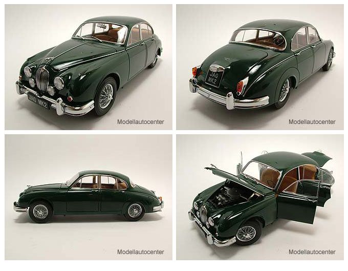 Jaguar Mark 2 / MK 2 1962 grün, Modellauto 118 / Model Icons