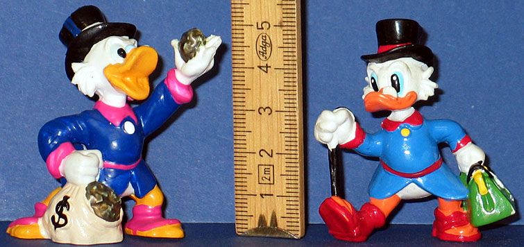 Dagobert Duck / uncle scrooge 2 x Figuren selten  Applause