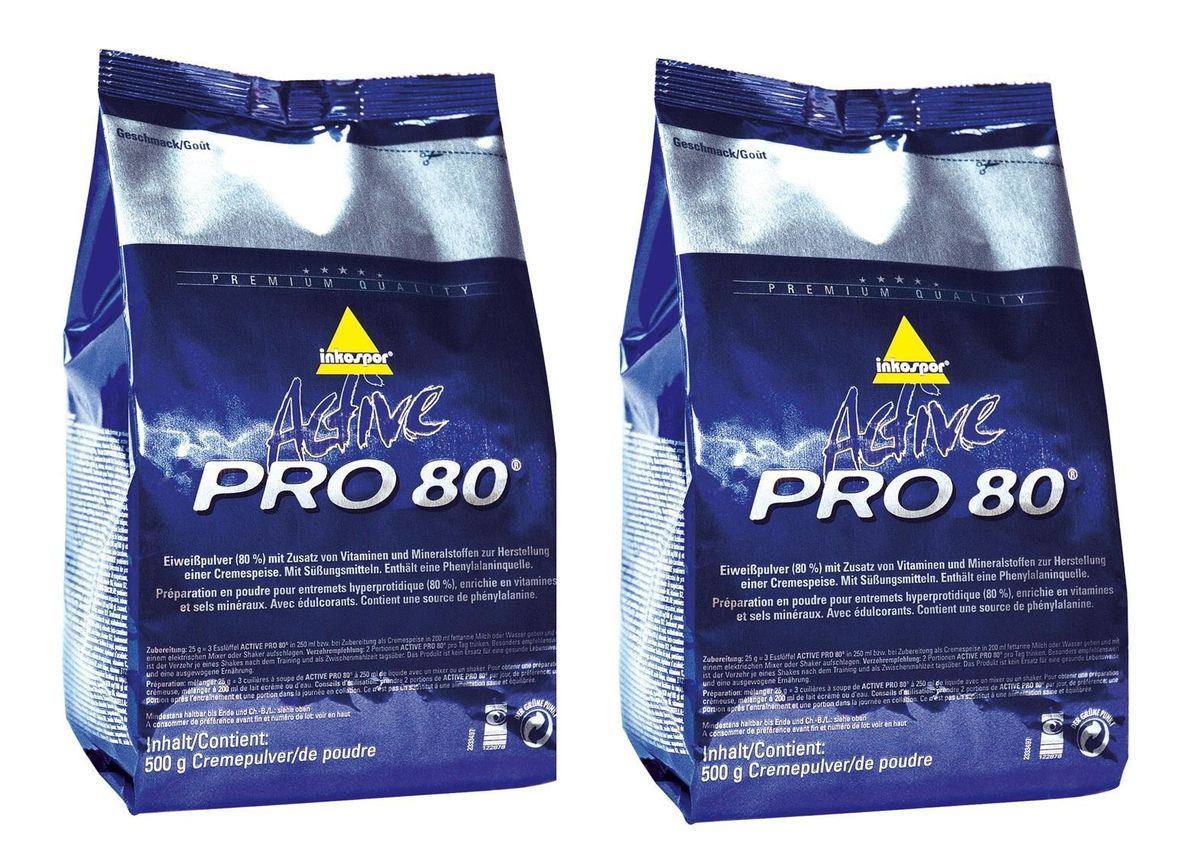 500g Activ Pro 80 Eiweiss Inko + LeerDose (Protein Inkospor