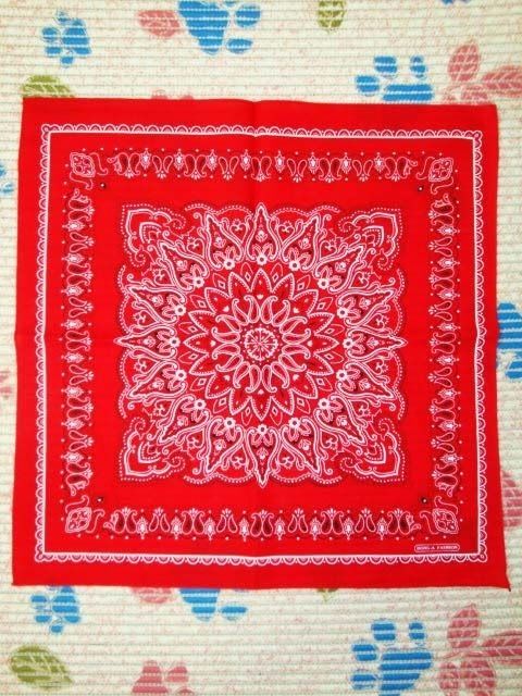 New Pattern Red Cotton Head Bandana Scarf Wrap t158