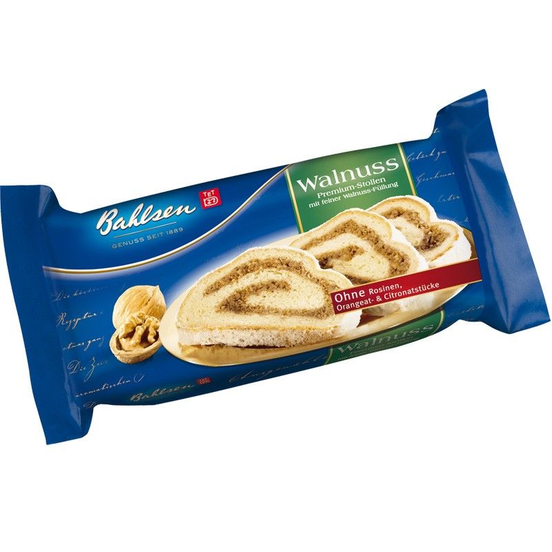 92EUR/1000g) Bahlsen Walnuss Stollen 500g, Kuchen, G