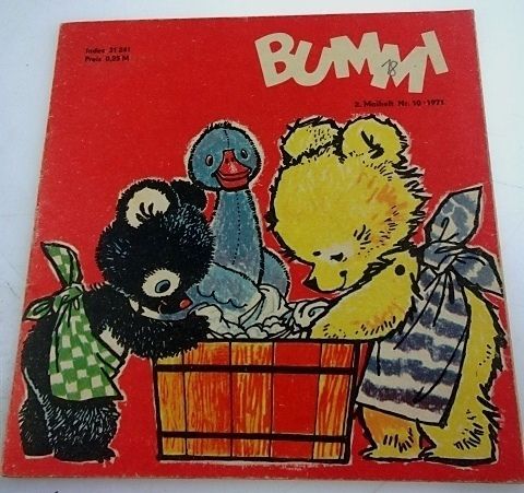 BUMMIHeft 10/1971DDR Kinder/Zeitschrift m.Bastelbogen, Atze