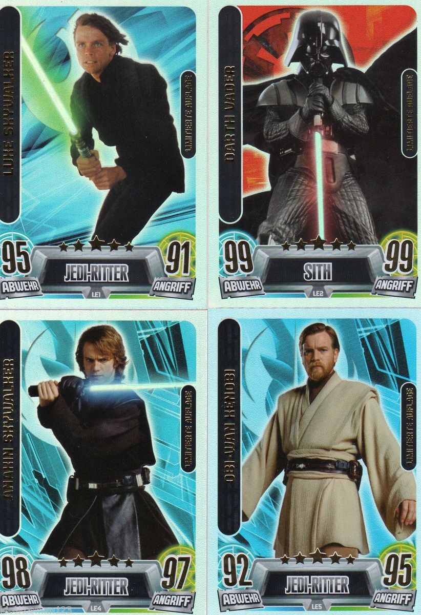 FORCE ATTAX STAR WARS MOVIE CARD SERIE 2 LIMITIERTE AUFLAGE KARTEN