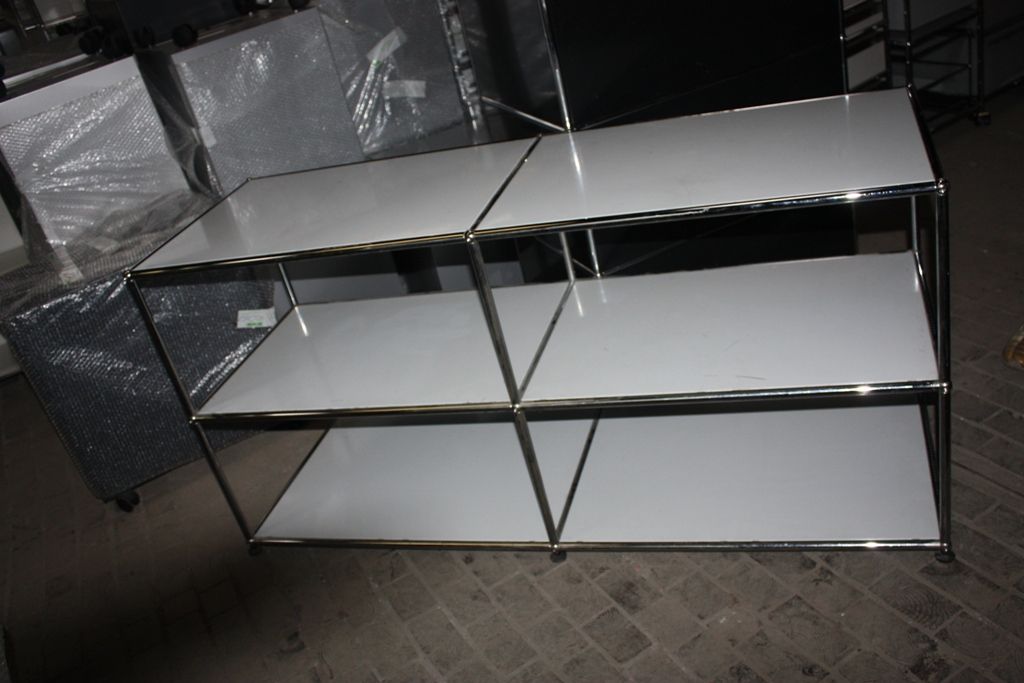 USM Haller Sideboard Regal 4 Fach offen 50 Tief lichtgr