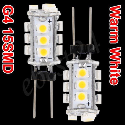 G4 DC 12V 15 SMD LED Strahler Leuchte Birnen Warmweiß für RV Boot