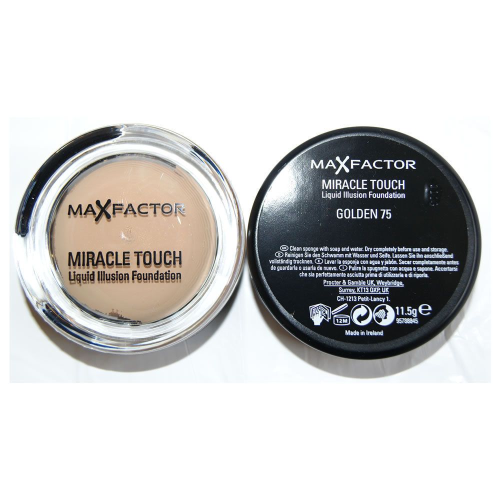 Max Factor Miracle Touch Liquid Illusion Foundation Golden 75