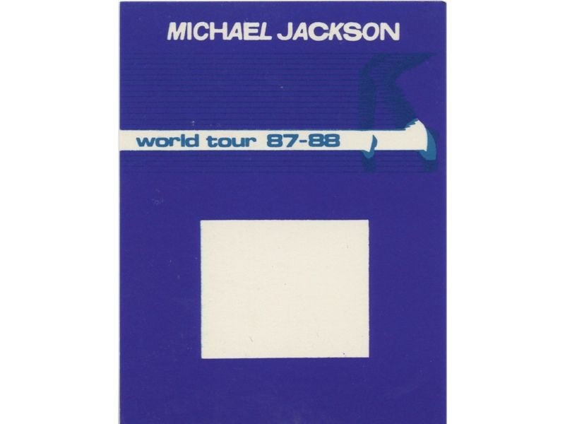 MICHAEL JACKSON  BACKSTAGE PASS WORLD TOUR 87 88 MISS PRINT