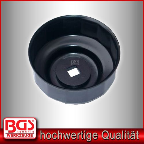 Ölfilterkappe für MB, BMW, VW, Audi, Opel, 76 mm x 14 kant