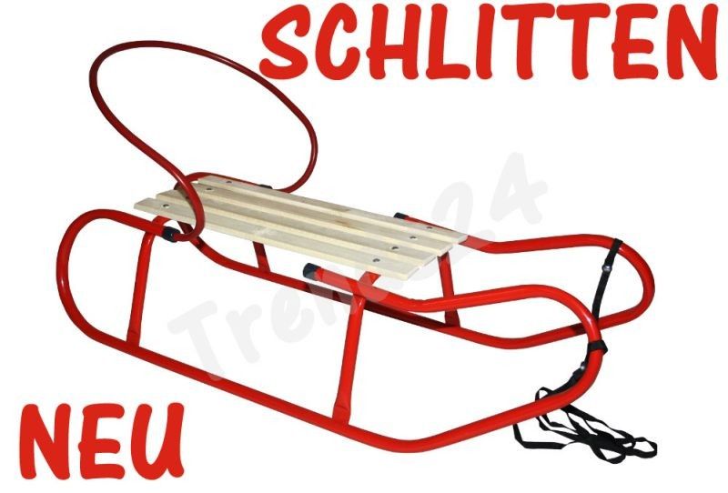 87 CM RODEL SCHLITTEN RODELSCHLITTEN KINDERSCHLITTEN KINDER SCHLITTEN