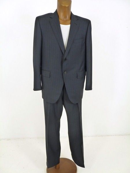 ERMENEGILDO ZEGNA TROFEO SILK ANZUG grau Gr 52 SEIDE SAKKO HOSE AS995