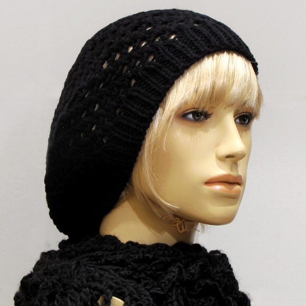 Strickmütze Mütze LONG BEANIE Slouch Ballonmütze M333