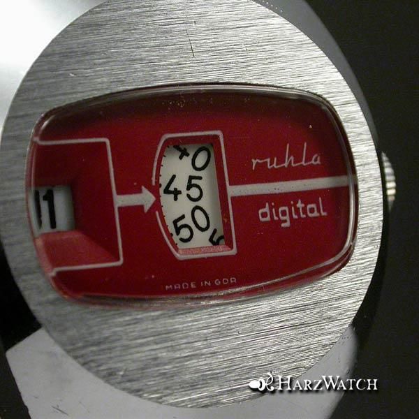 RUHLA DIGITAL SPACE ARMBANDUHR MADE IN GDR