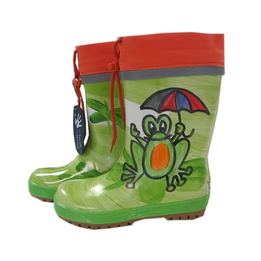 Gummistiefel Maximo Frosch mit Schirm Naturkautschuk NEU