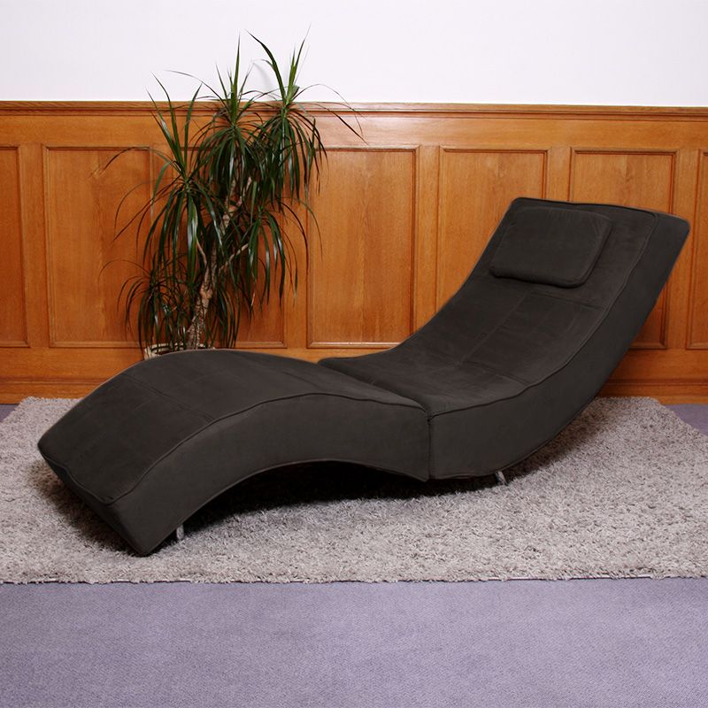 Relaxliege Recamiere Chaiselongue Livorno, Mikrofaser, creme weiß