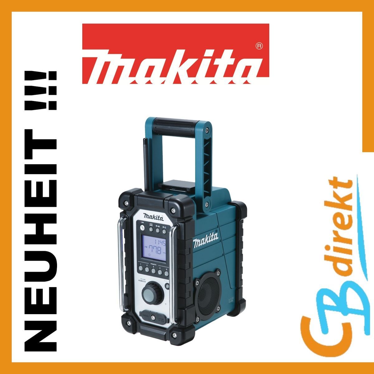 MAKITA BAUSTELLENRADIO RADIO BMR 102 BMR102 7,2 18 V EHEM. BMR100 BMR