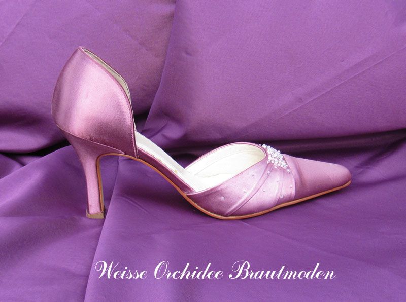 NEU Abendschuhe RAINBOW PATSY Strass Satin Glitzer PINK