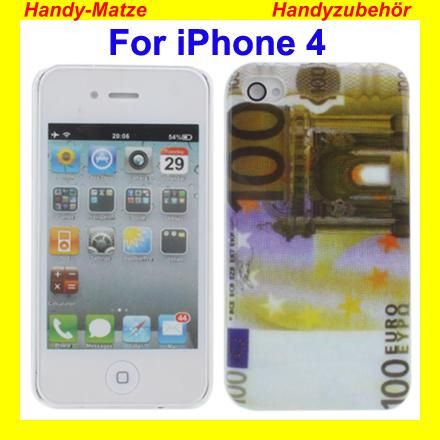 HARDCOVER / Back Case fürs IPHONE 4G 4S 100 Euro Schein