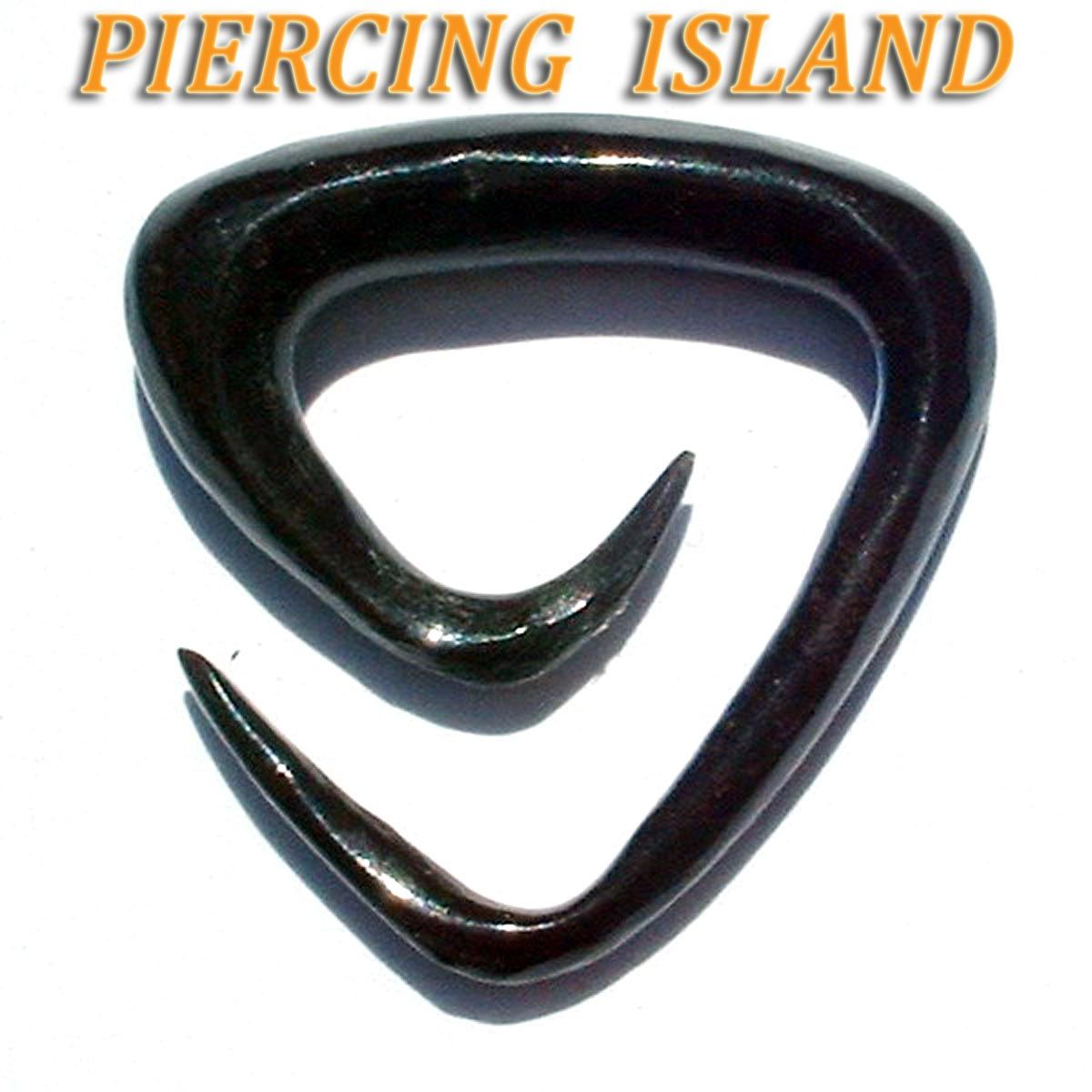 PAAR  Ohrringe Dehnungsspirale Horn Tunnel 1,5mm Piercing 118