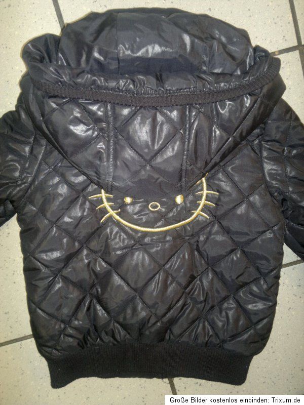 Hello Kitty * Jacke/Anorak * Gr. 128 * schwarz * Top Zustand 