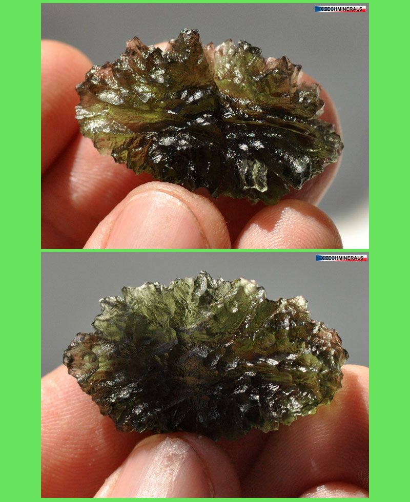 BESEDNICE MOLDAVITE HEDGEHOG RARE PIECE 29.6ct = 5.92g