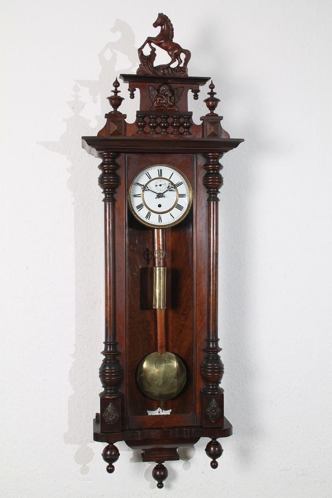 132 cm wanduhr grossuhr um 1890 hoehe x breite x tiefe 132 cm x 43