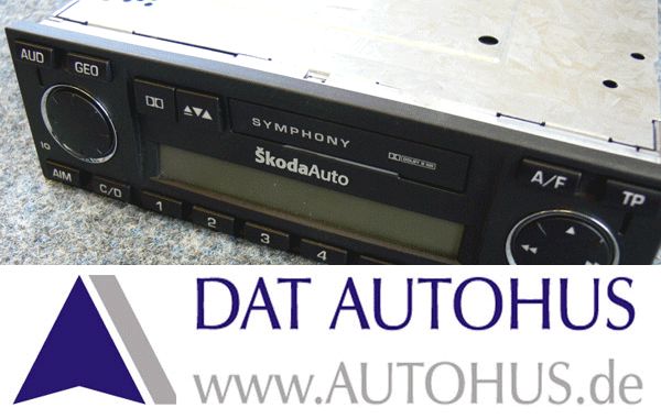 Skoda Superb I (3U) Radio Symphony Skodauto 1U0035161D