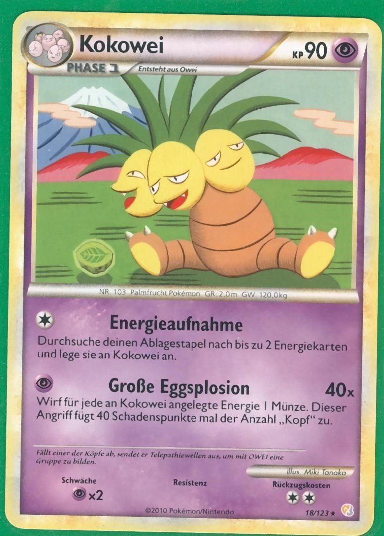 Neu * KOKOWEI 18/123 * Pokemon Stern Karte, HeartGold/S