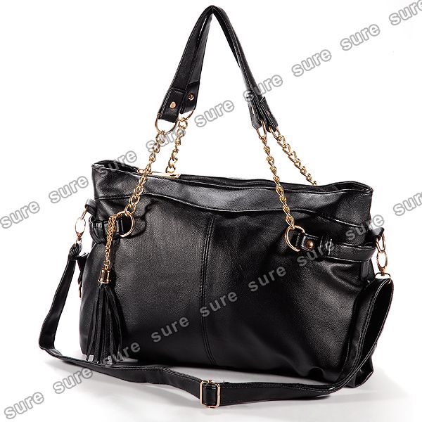 Damentasche Schultertasche PU Leder Handtasche Tragetasche Kette