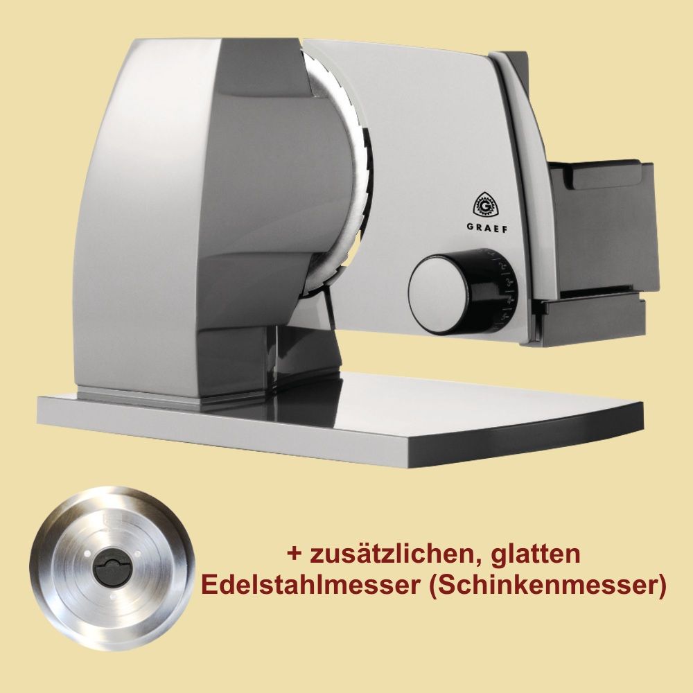 Graef Allesschneider E 136 DE2 TWIN Economic inklusive Schinkenmesser