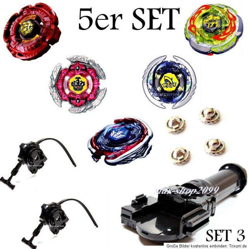 30 5er SETs Wählbar für Beyblade Arena Metall Fusion Metal Masters