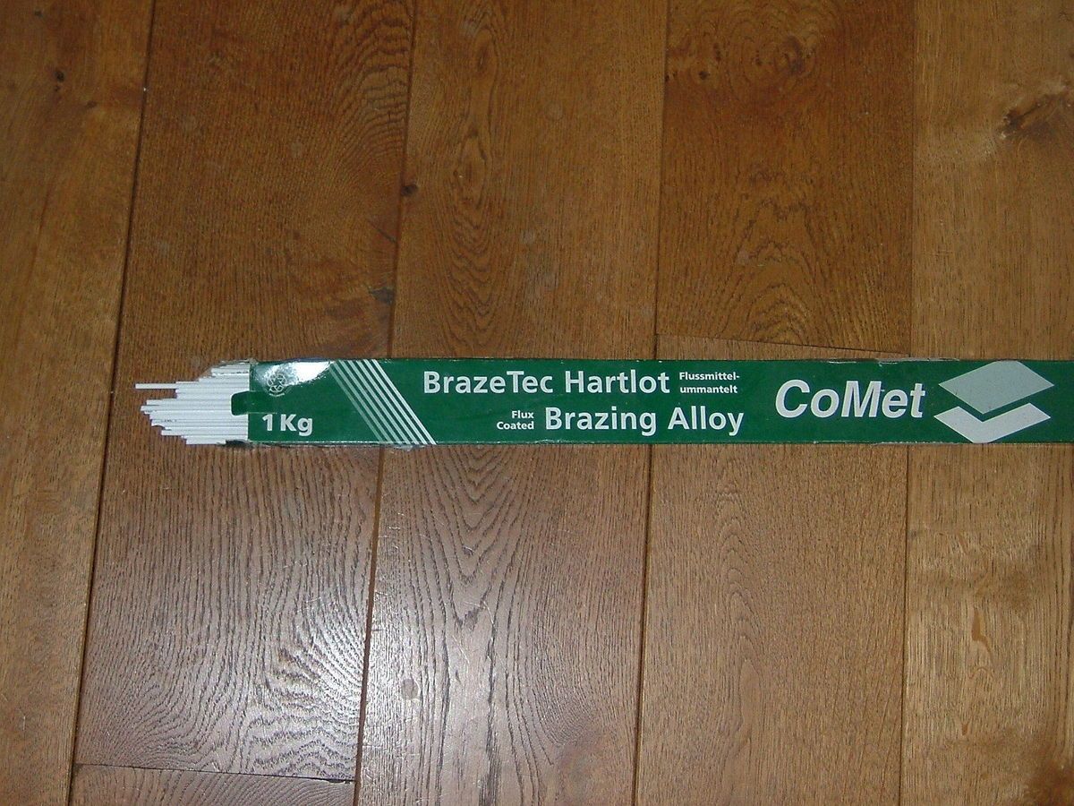 Silberlot BrazeTec CoMet 4576U /2mm Ag145 Din EN ISO 17672,10 Stäbe