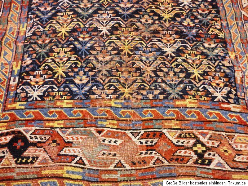 Antiker alter Kurdi KAZAK Carpet Orient Teppich Tappeto SCHIRWAN Rug