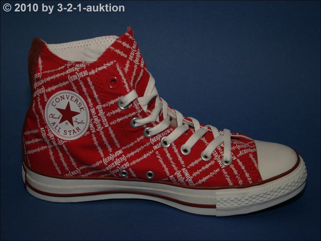 Converse Red Chucks Hi 44 10 CT AS Red White #145