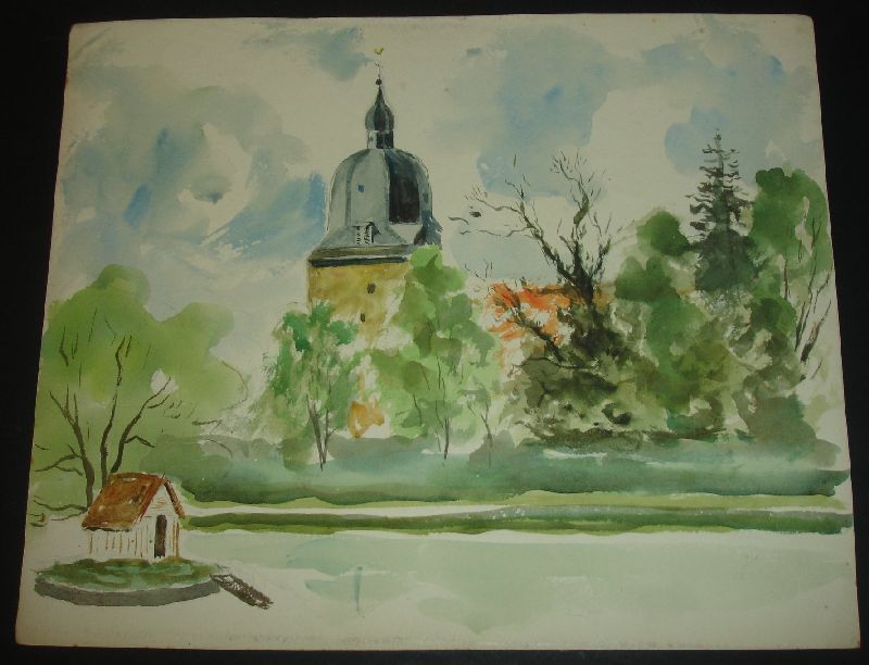 Ernst Troch, Fürstenau ,Aquarell/Papier 163/19175