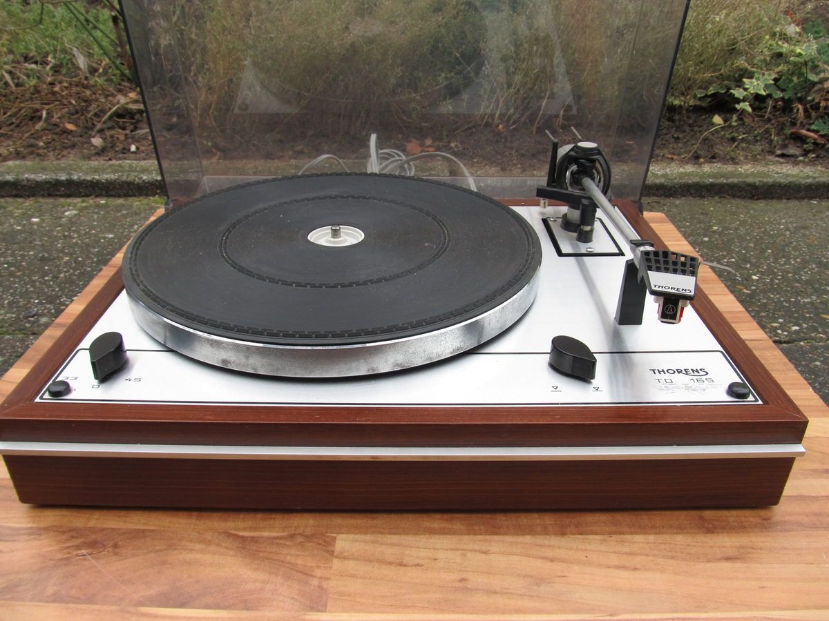 Thorens TD 165 mahagoni mit 10 mm Lager / Metallinnenteller