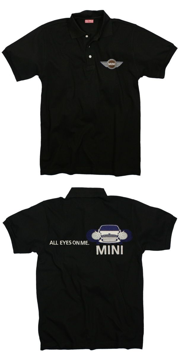 MINI COOPER POLO SHIRT JCW ALL EYES ON ME SCHWARZ GR.M