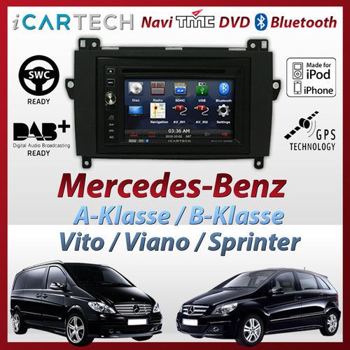 Mercedes A B VITO VIANO SPRINTER TMC NAVI GPS DVD RADIO HD NAVIGATION