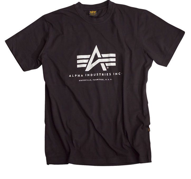 ALPHA INDUSTRIES Basic T Shirt   Black