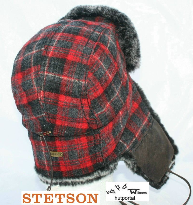 Stetson Stevens Tschapka Woolrich echt Pelz Mütze Fliegermütze