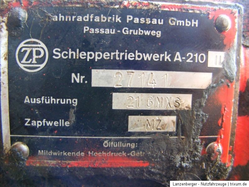 18) Güldner G 40 S Getriebe Schnellläufer A 210