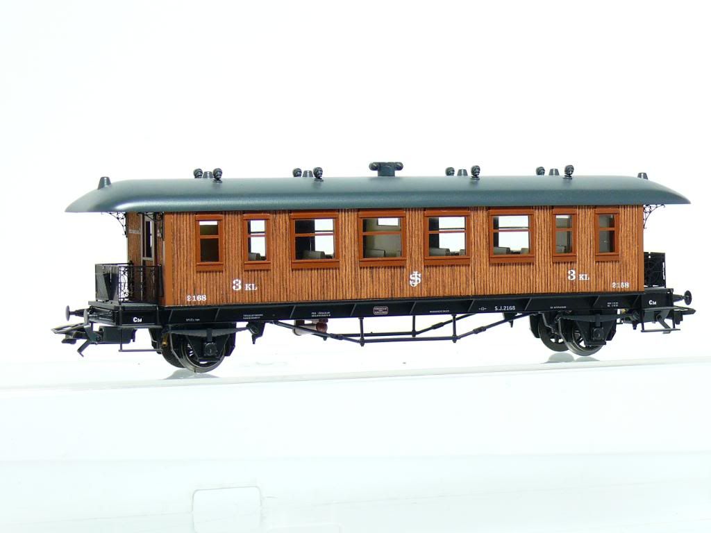 Märklin 42702 Personen Holzwagen 3.Kl. der SJ NEU OVP