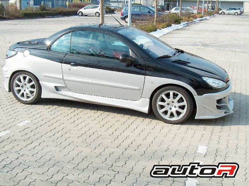 Paar Seitenschweller side skirts PEUGEOT 206 CC