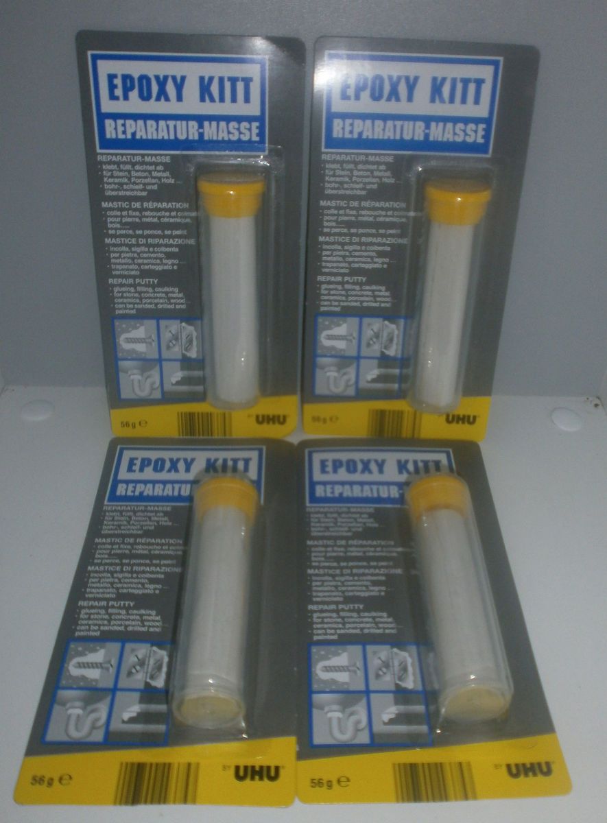 224 g 2 Komponenten UHU Reparatur Kitt Masse Epoxidharz Knetmasse 100g