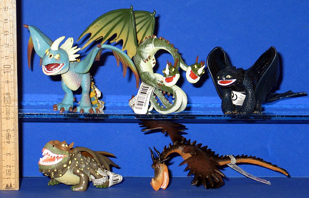 Drachenzähmen leicht gemacht 5 x Drachen Figuren