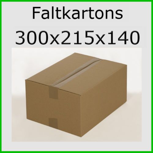 300 Kartons Versandkartons Faltkarton 300 x 215 x 140mm